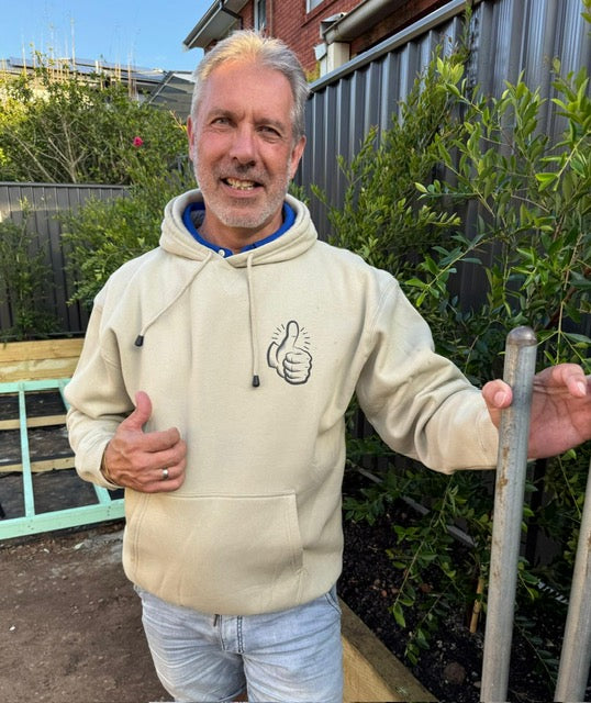 Logo Hoodie Beige