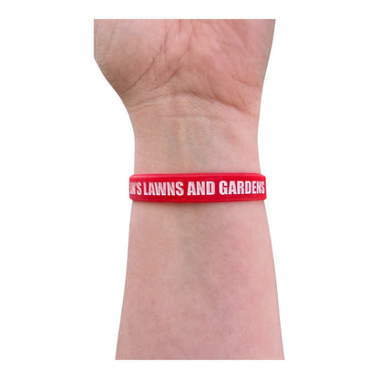 Team Nathan's Lawns and Gardens Wristband - Red