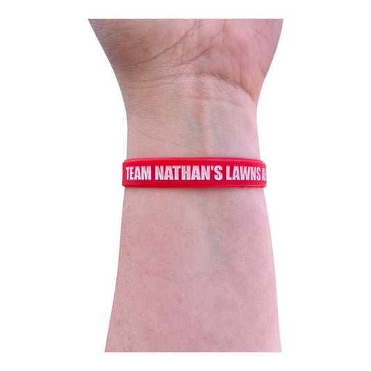 Team Nathan's Lawns and Gardens Wristband - Red
